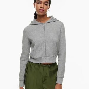 TNA waffle zip hoodie